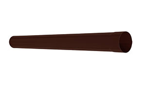 Труба водосточная AQUASYSTEM Коричневый RAL 8017, D 90 мм, L 3 м